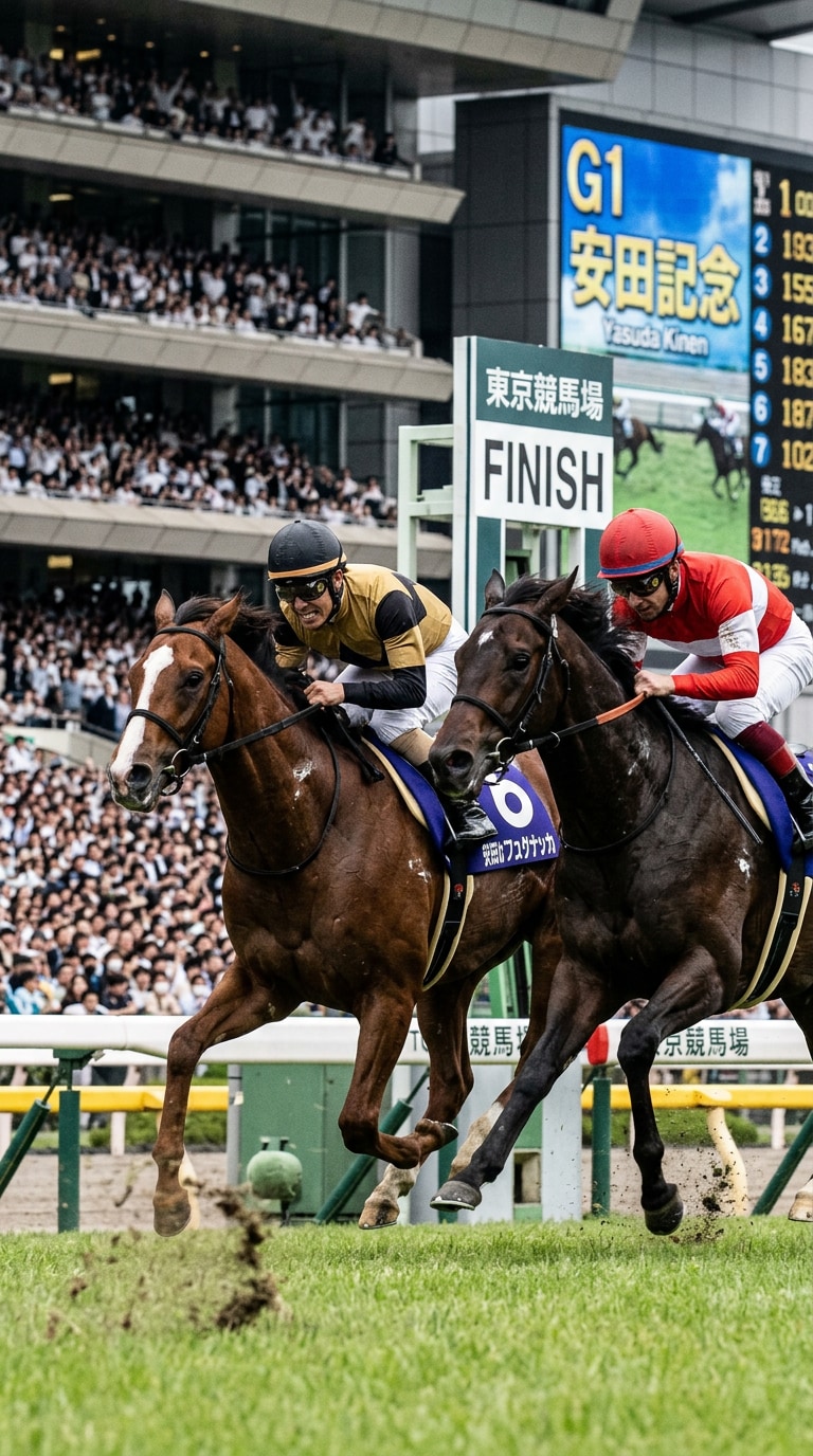競馬報道写真風