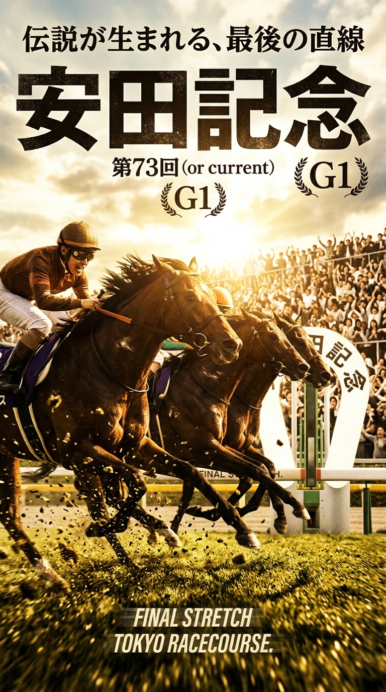 東京競馬場の雰囲気AI画像