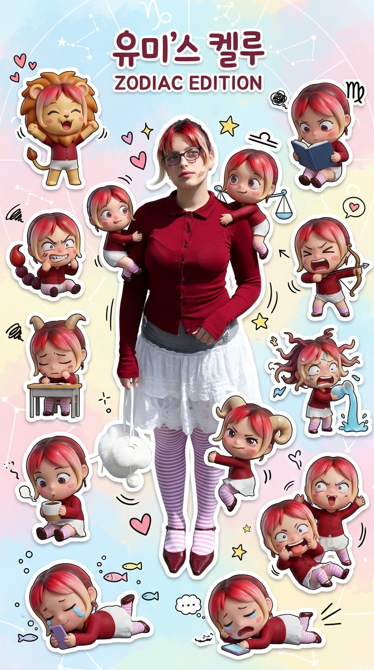 Yumi's Cells happy celebration sparkles poster