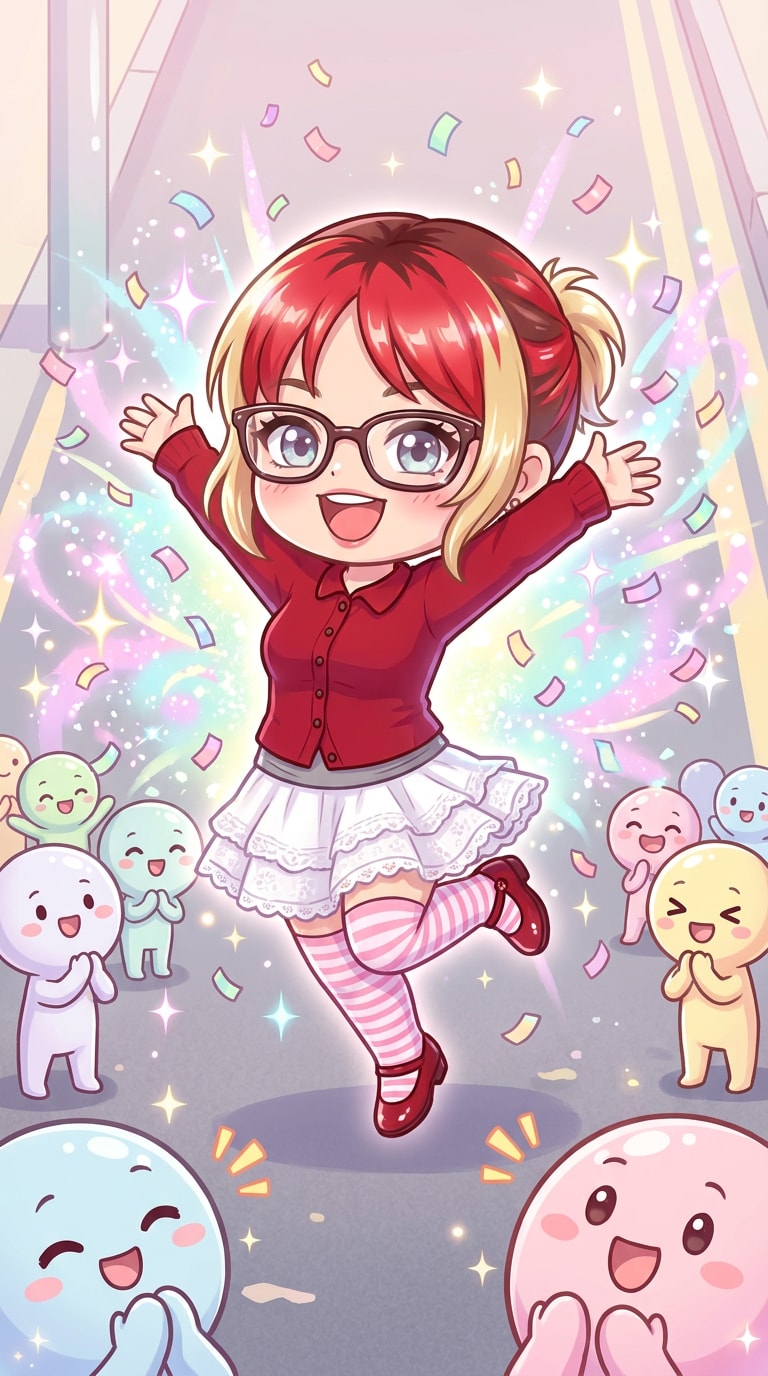 Yumi's Cells happy celebration poster