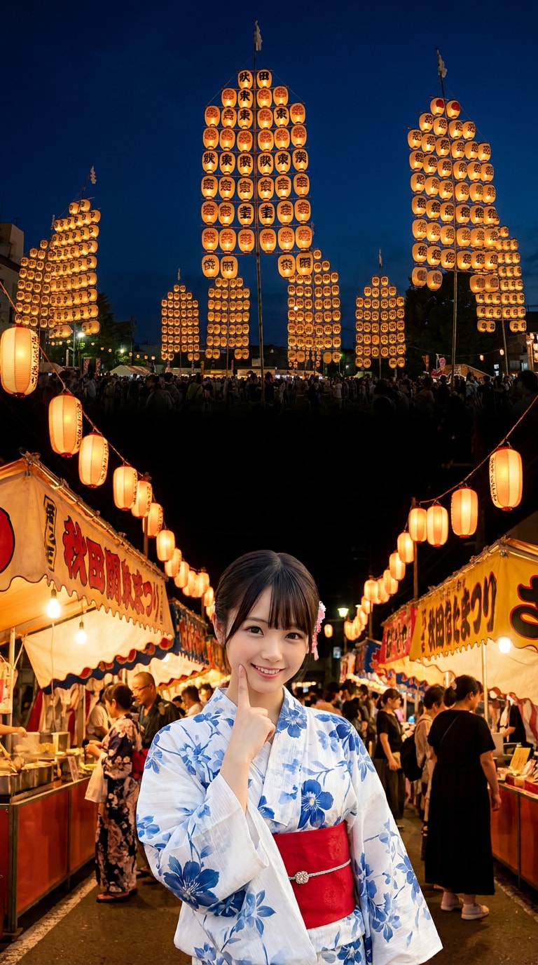秋田夏祭りSNS素材