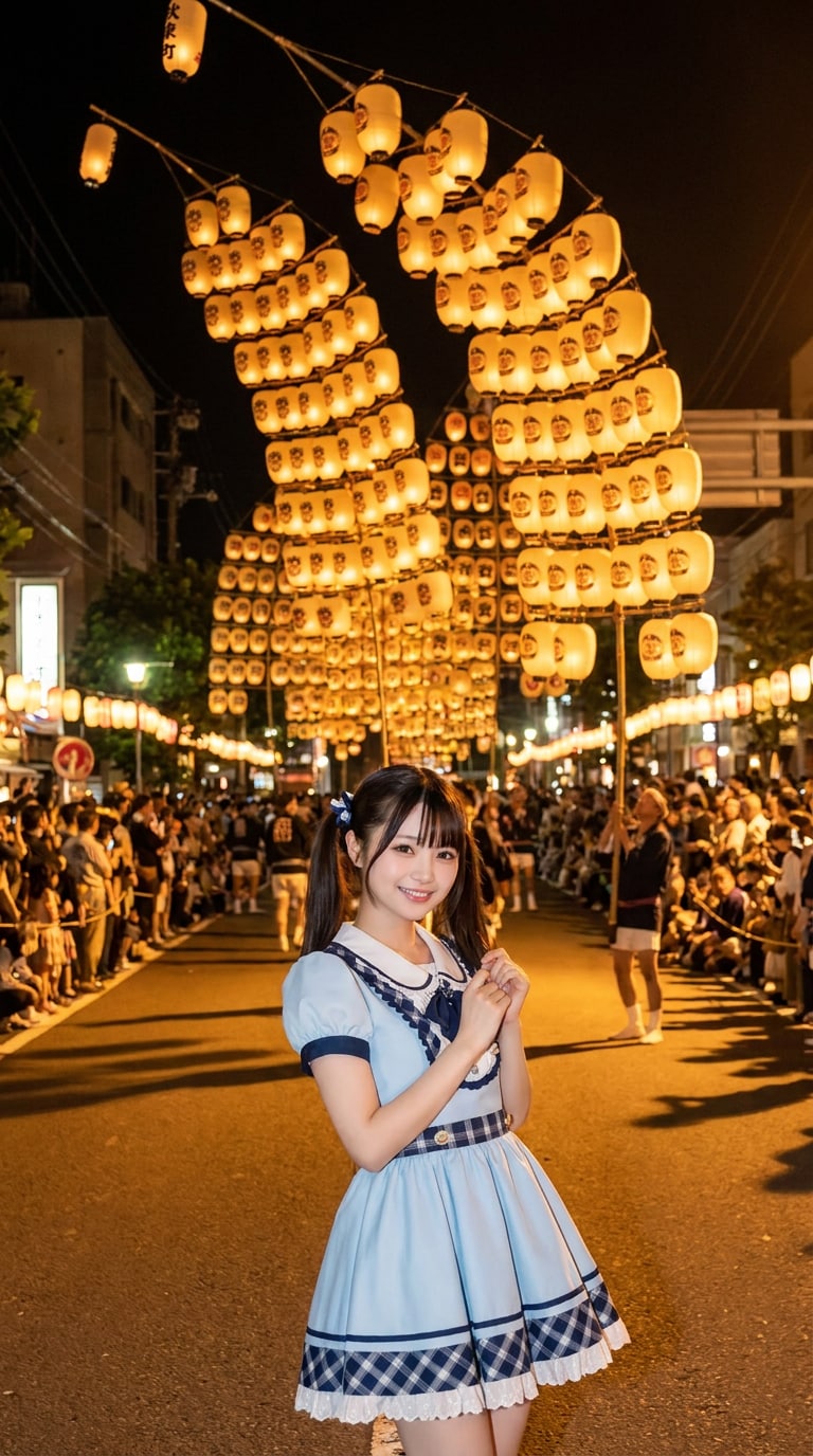 秋田竿燈まつりAI画像プロンプト集｜竿灯祭り素材
