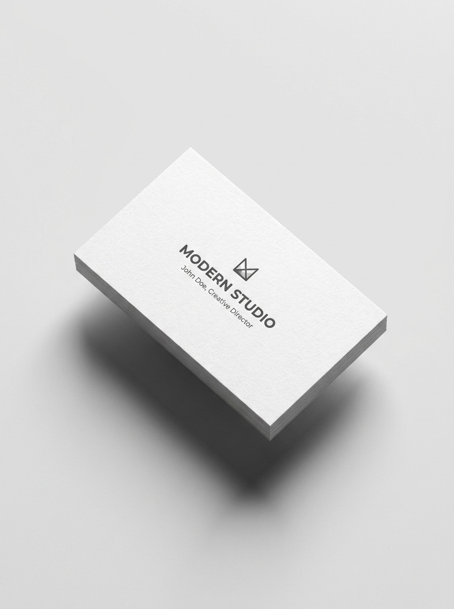 Angled Floating Card