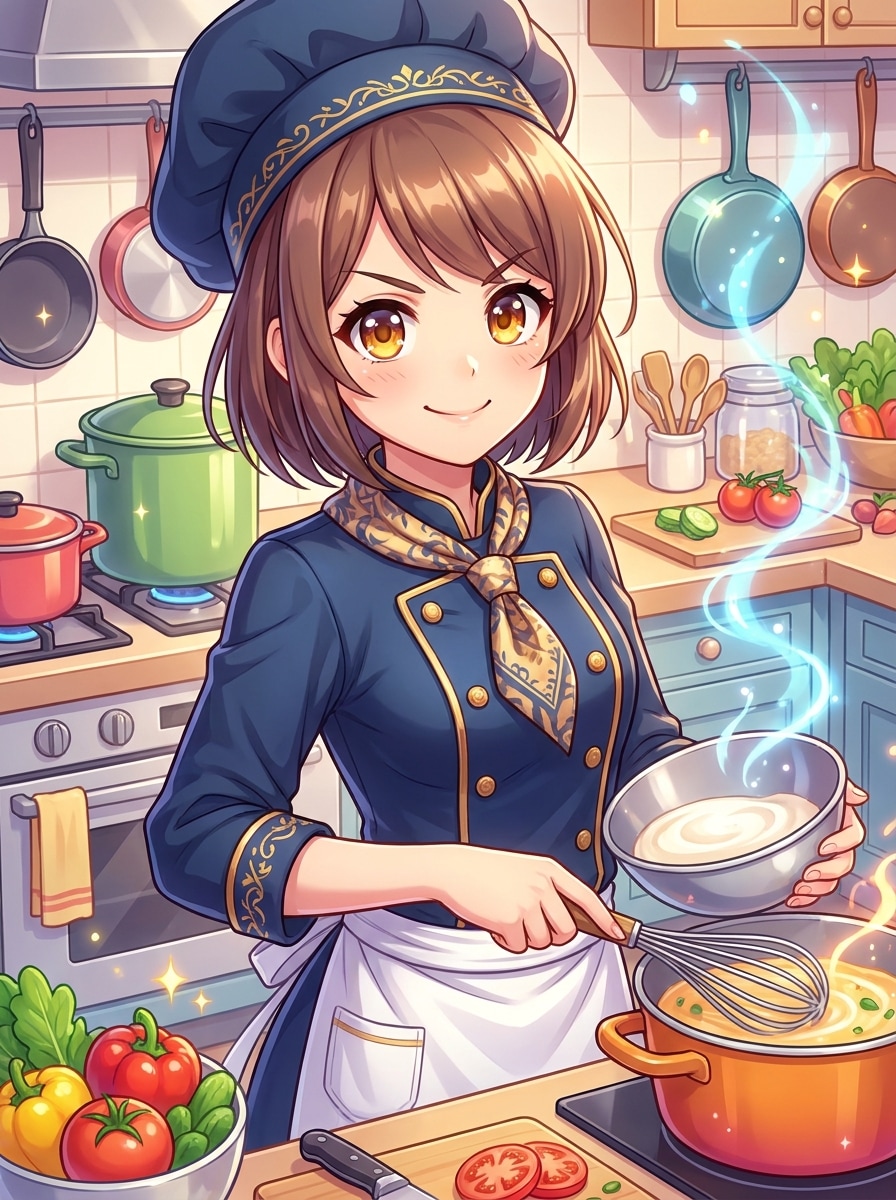 Anime Chef Character