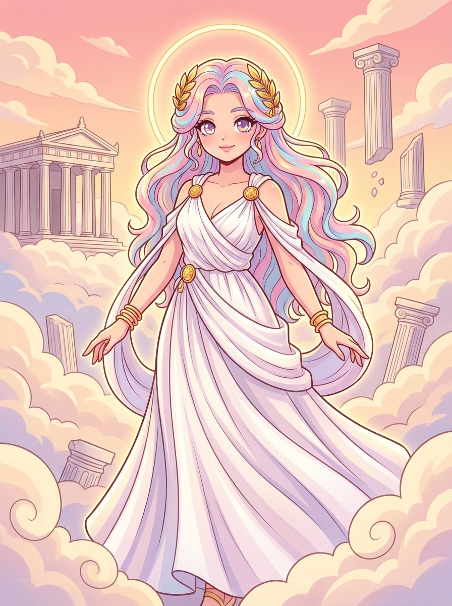 Anime Greek Goddess