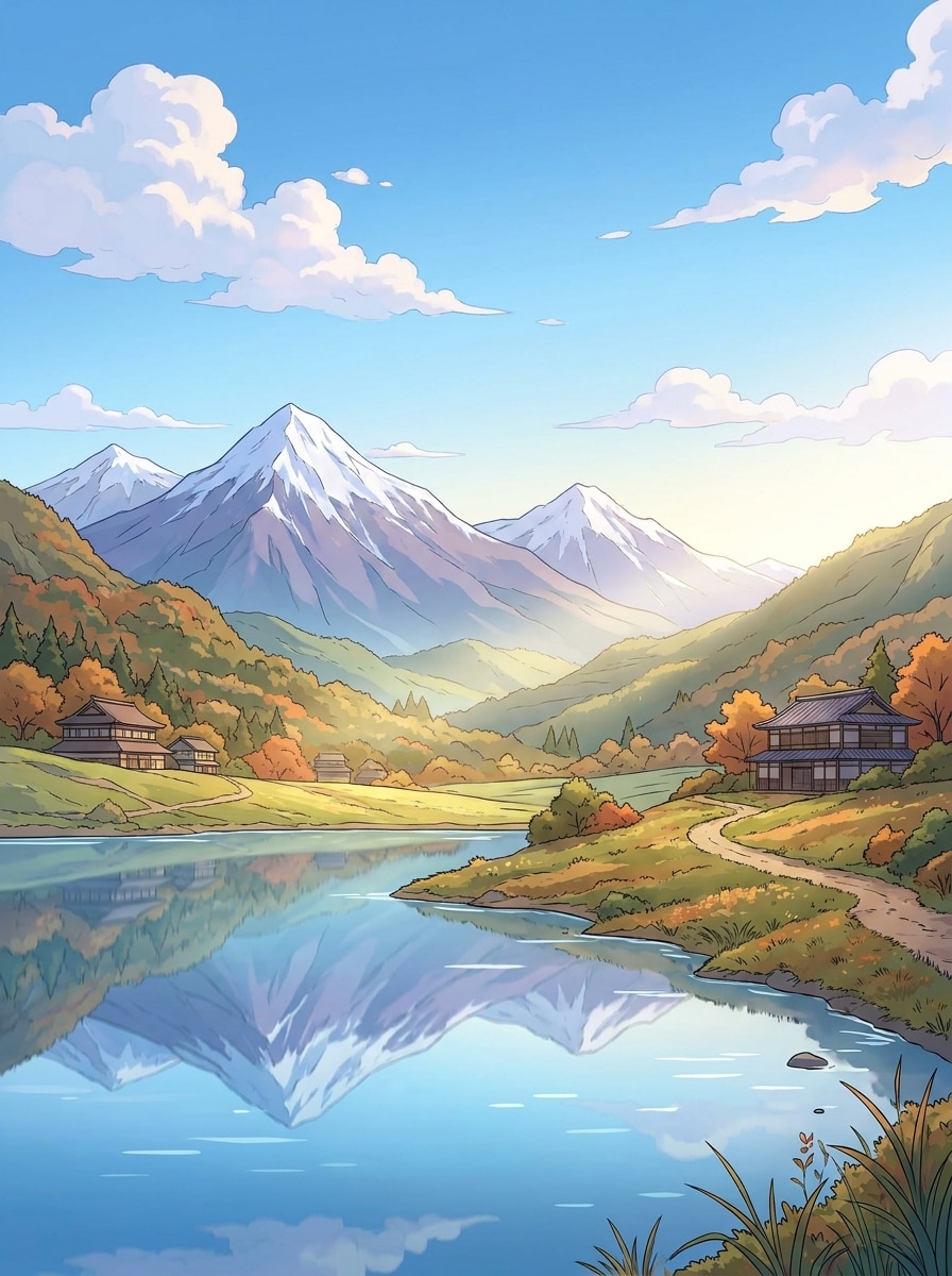 Anime Mountain Vista