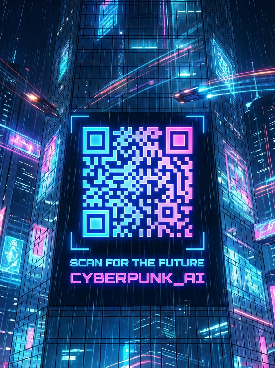 Anime Neon QR