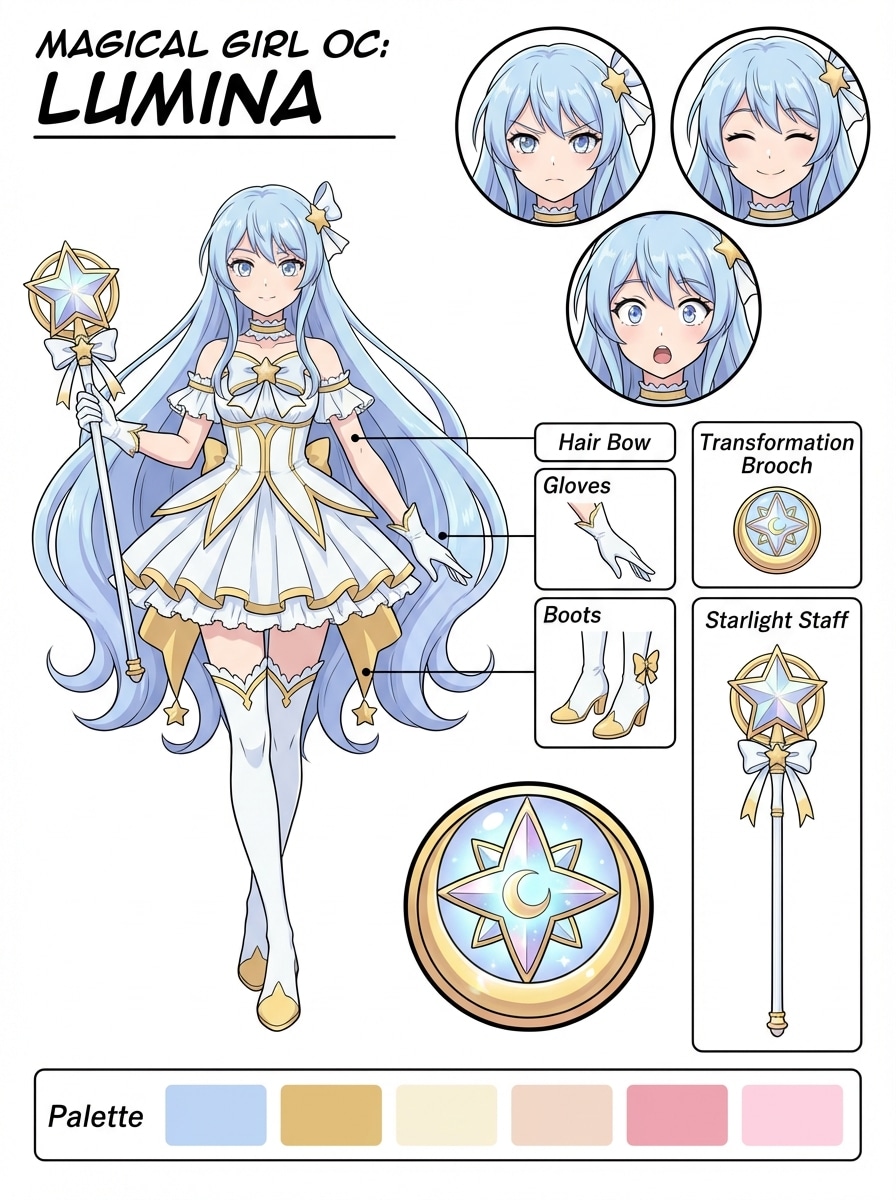 Anime OC Reference Sheet