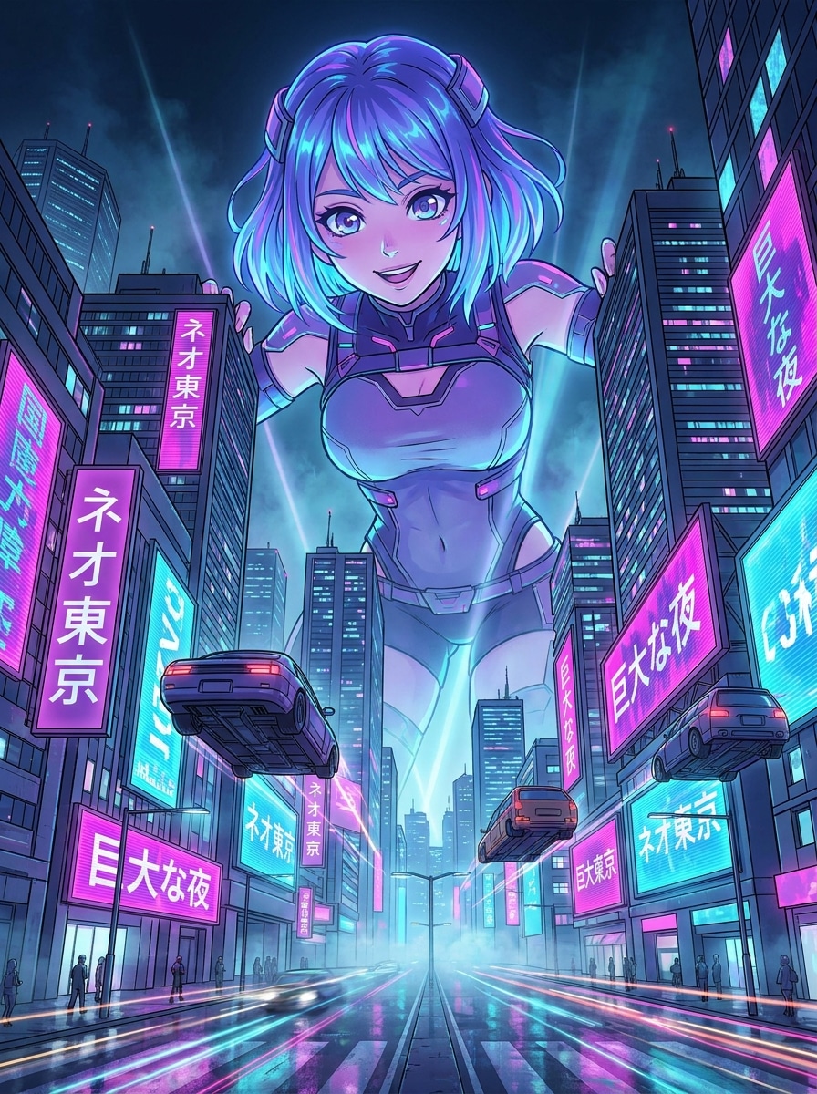 Anime Skyline Giantess