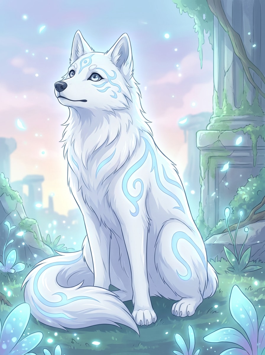 Anime Wolf Companion