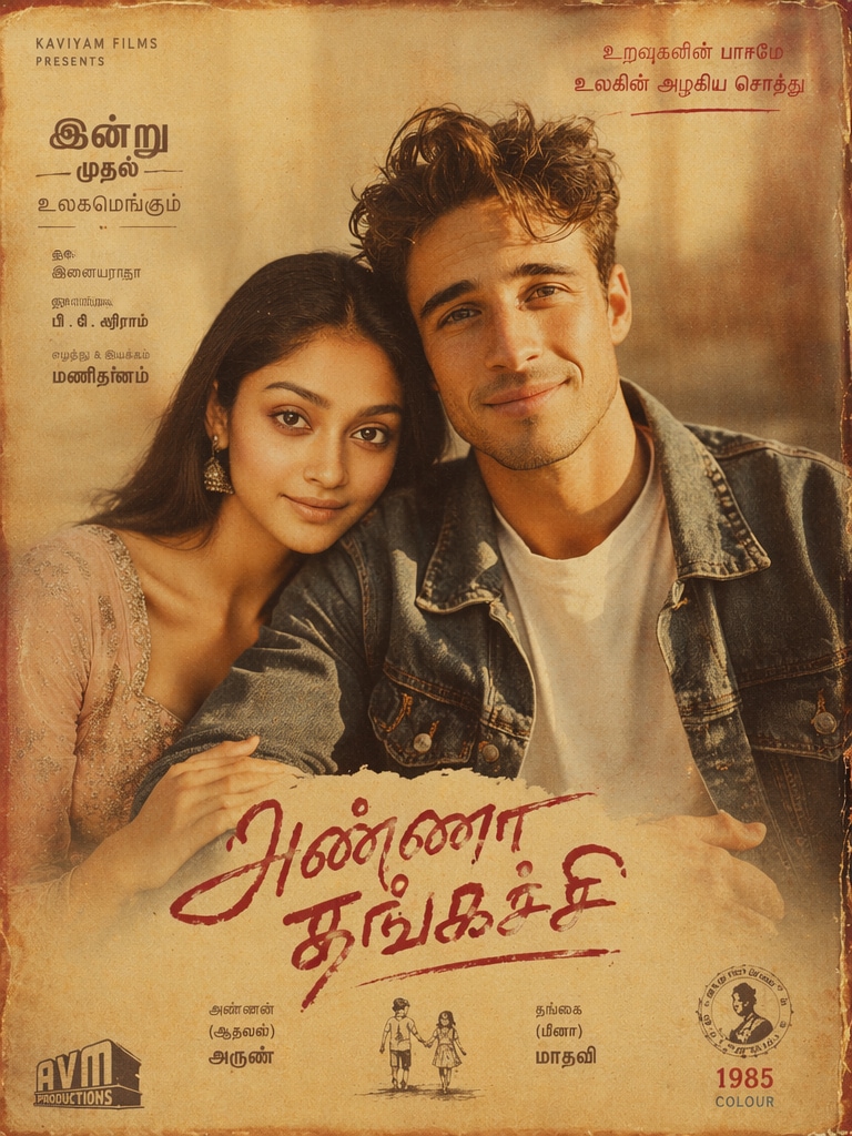Vintage Film Poster Anna Thangachi Prompt ChatGPT