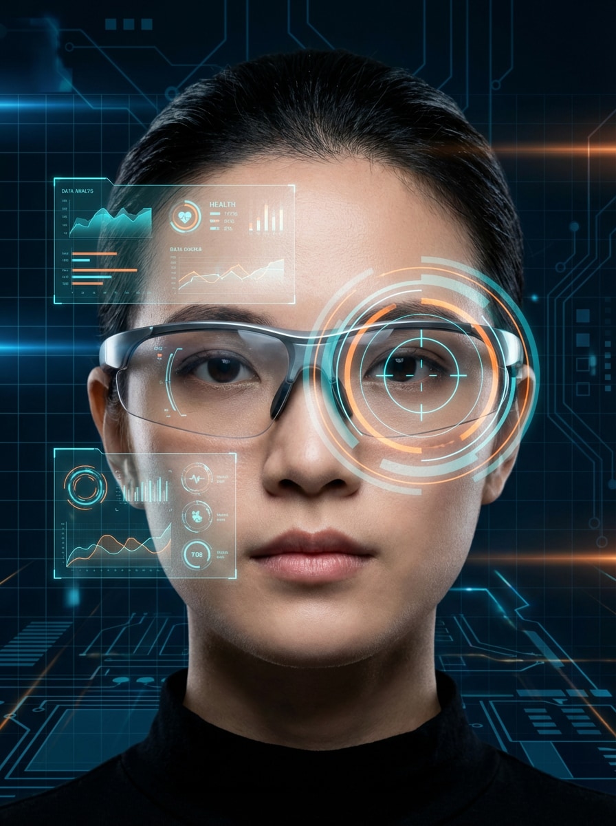 AR Interface HUD Portrait Style