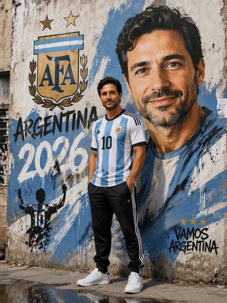 Argentina 2026 Mural Poster Argentina graffiti prompt