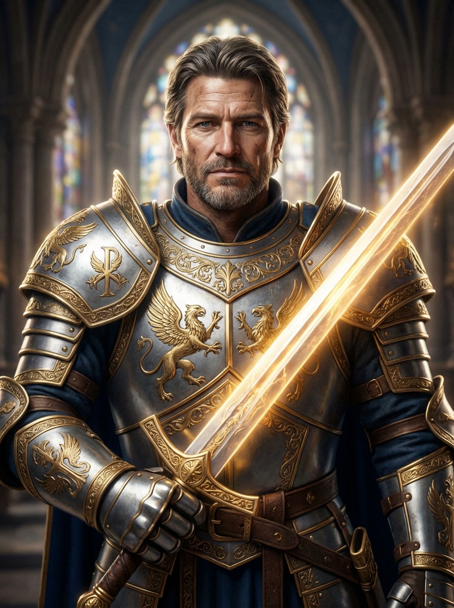 Armored Paladin Portrait