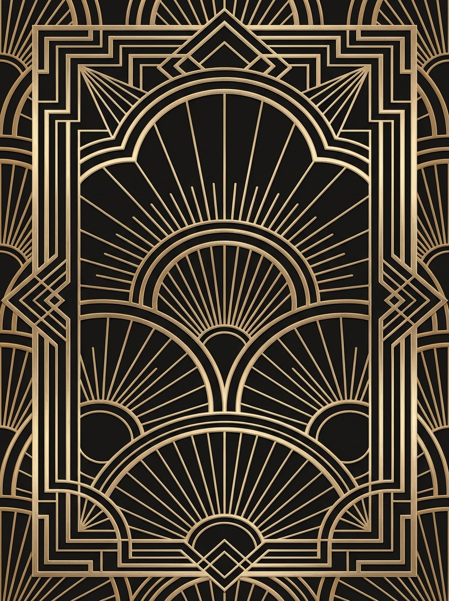 Art Deco Gold Lines