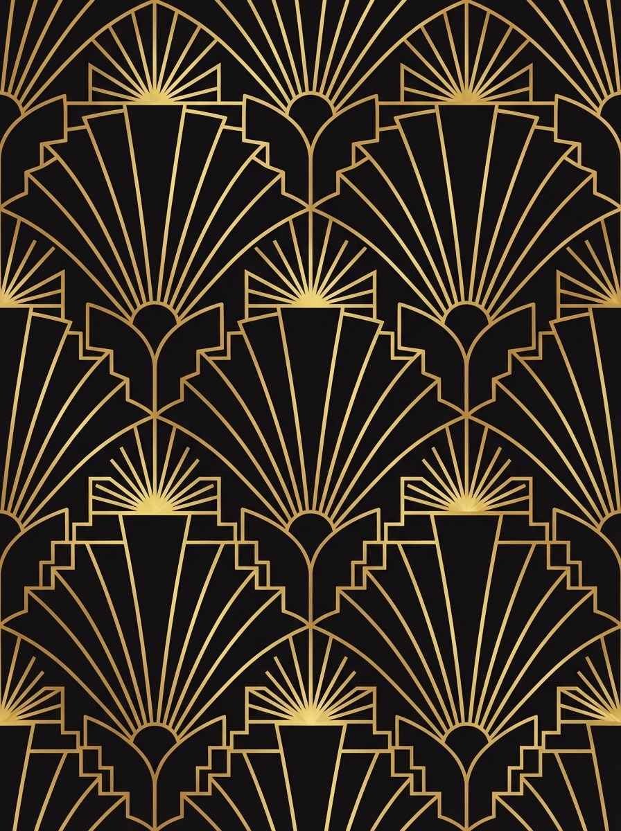 Art Deco Gold Lines
