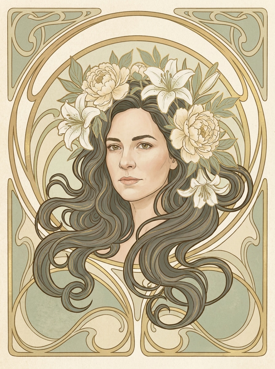 Art Nouveau Portrait After