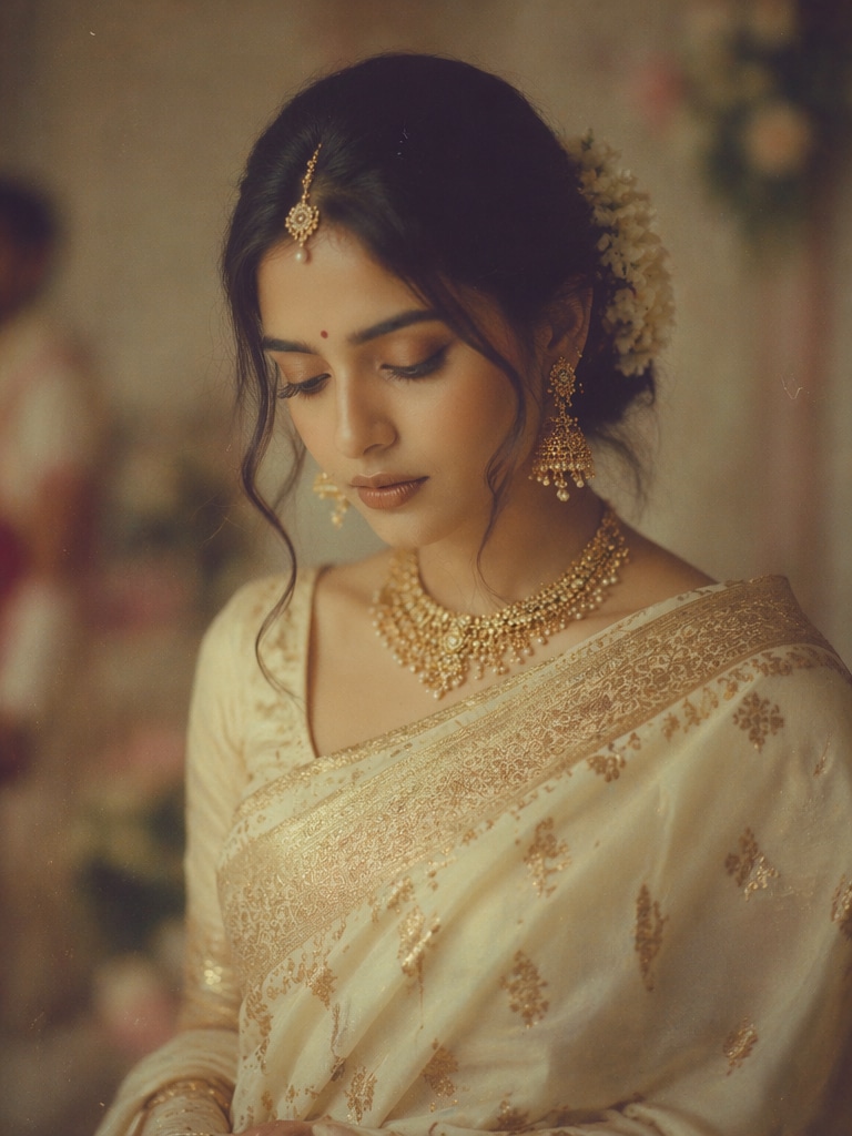 Soft Film Style Assamese Bride