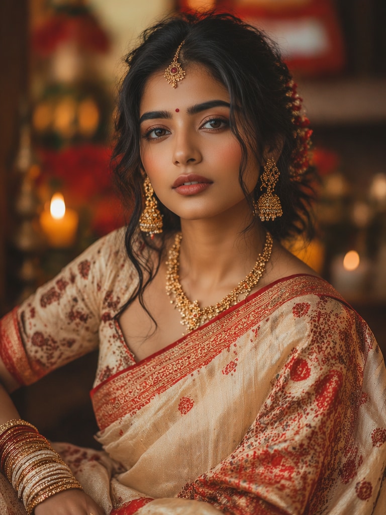 Modern Assamese Bridal Elegance