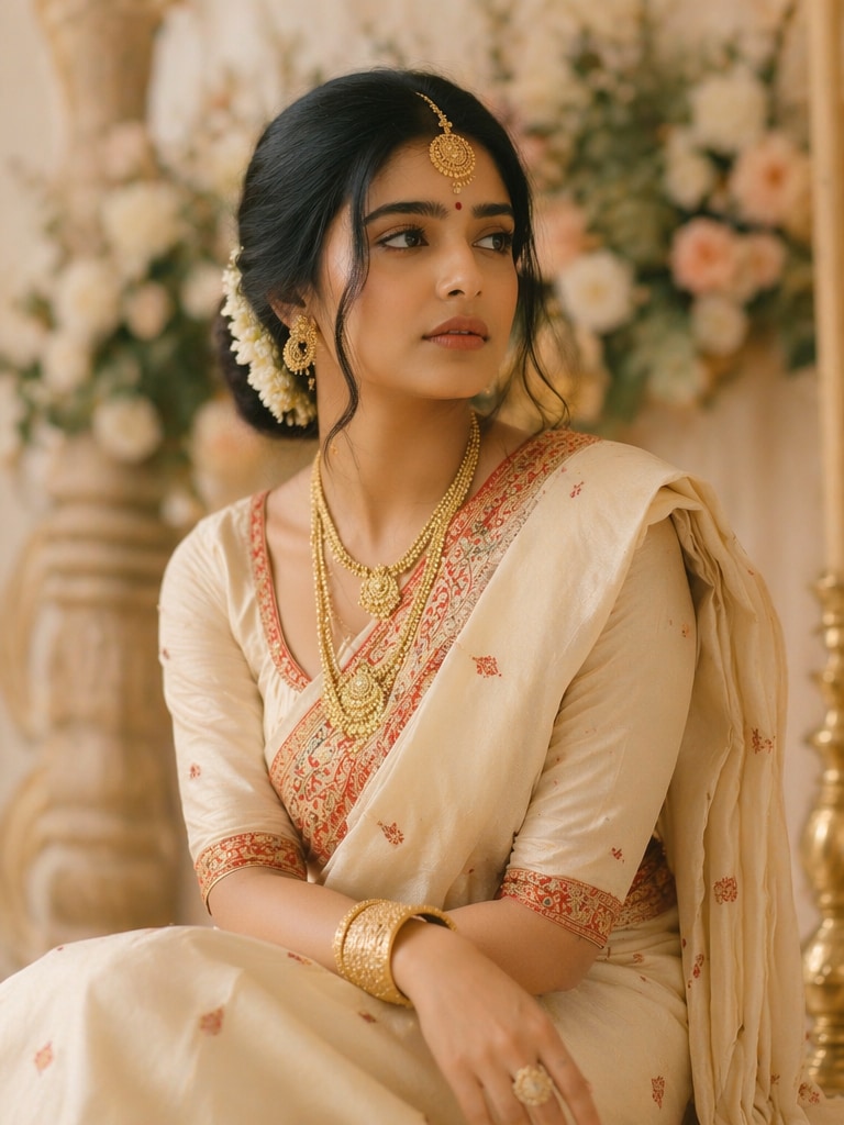 Premium Assamese AI Wedding Portrait