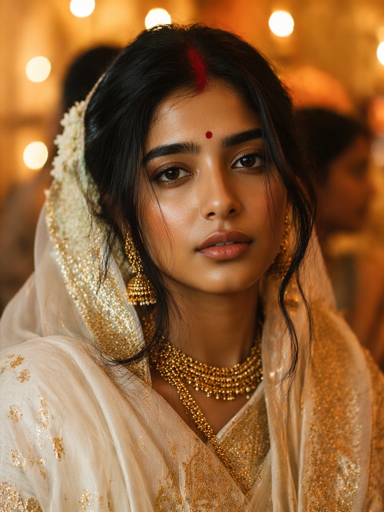 Cinematic Assamese Bridal Close-Up