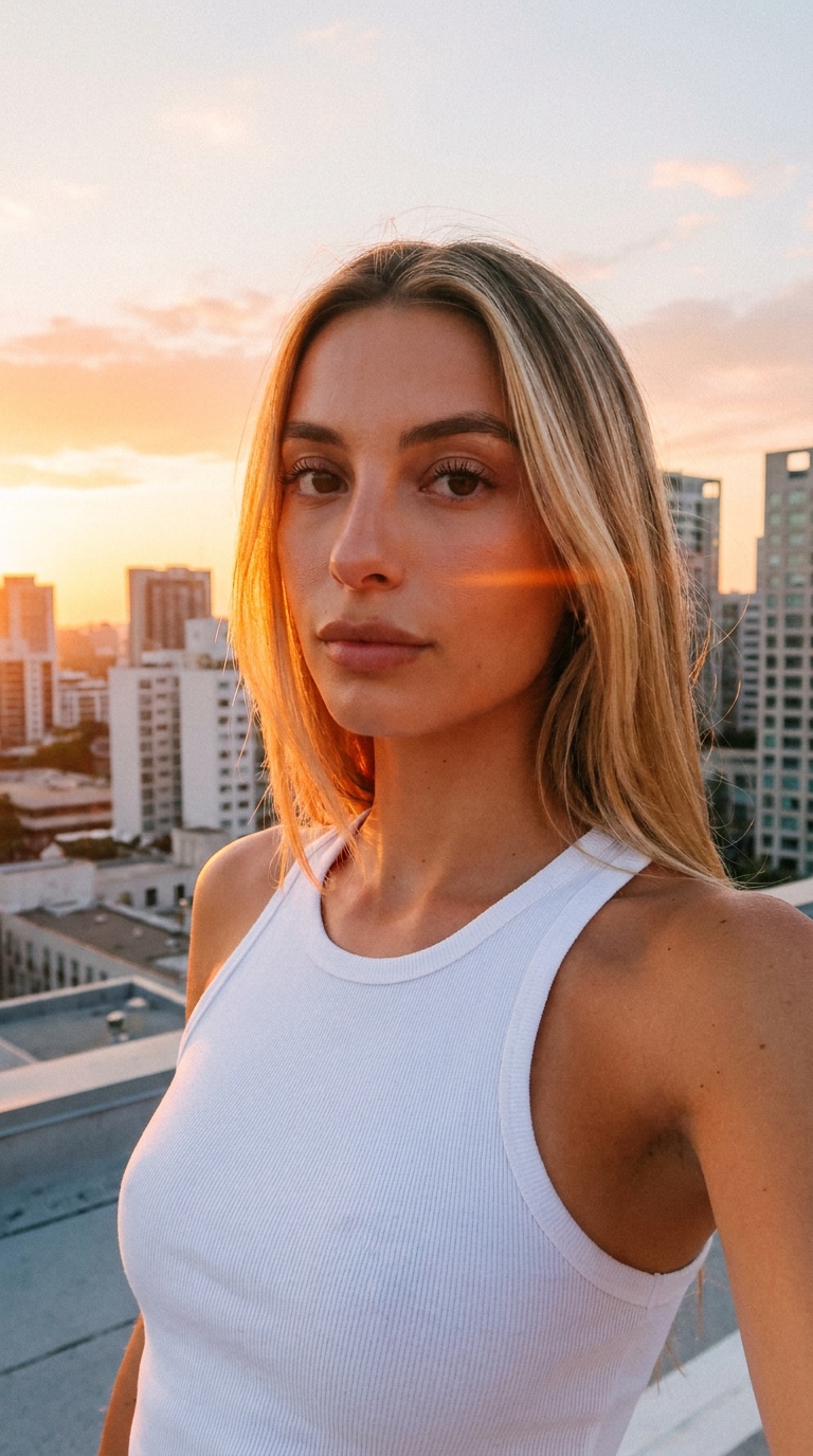 AI August photo prompt rooftop summer recap