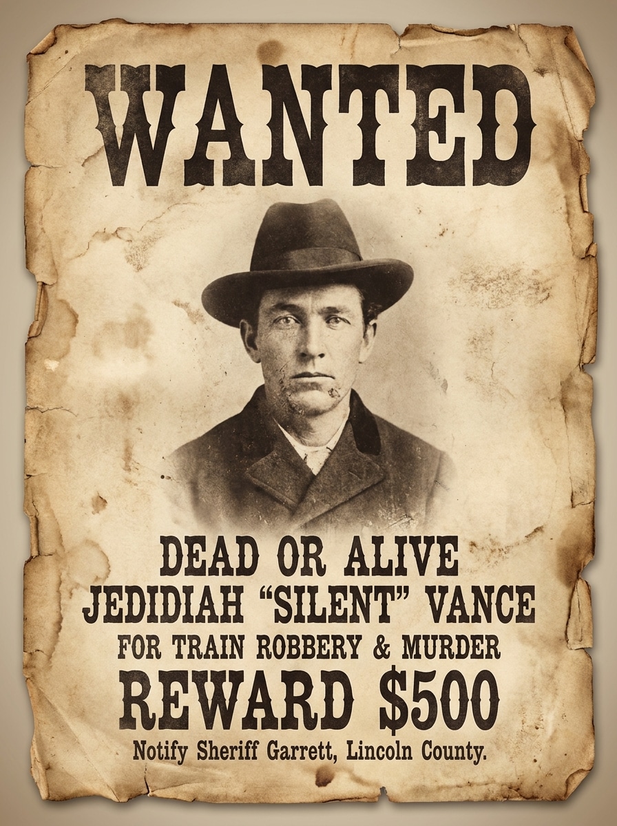 Authentic Sepia Outlaw Poster