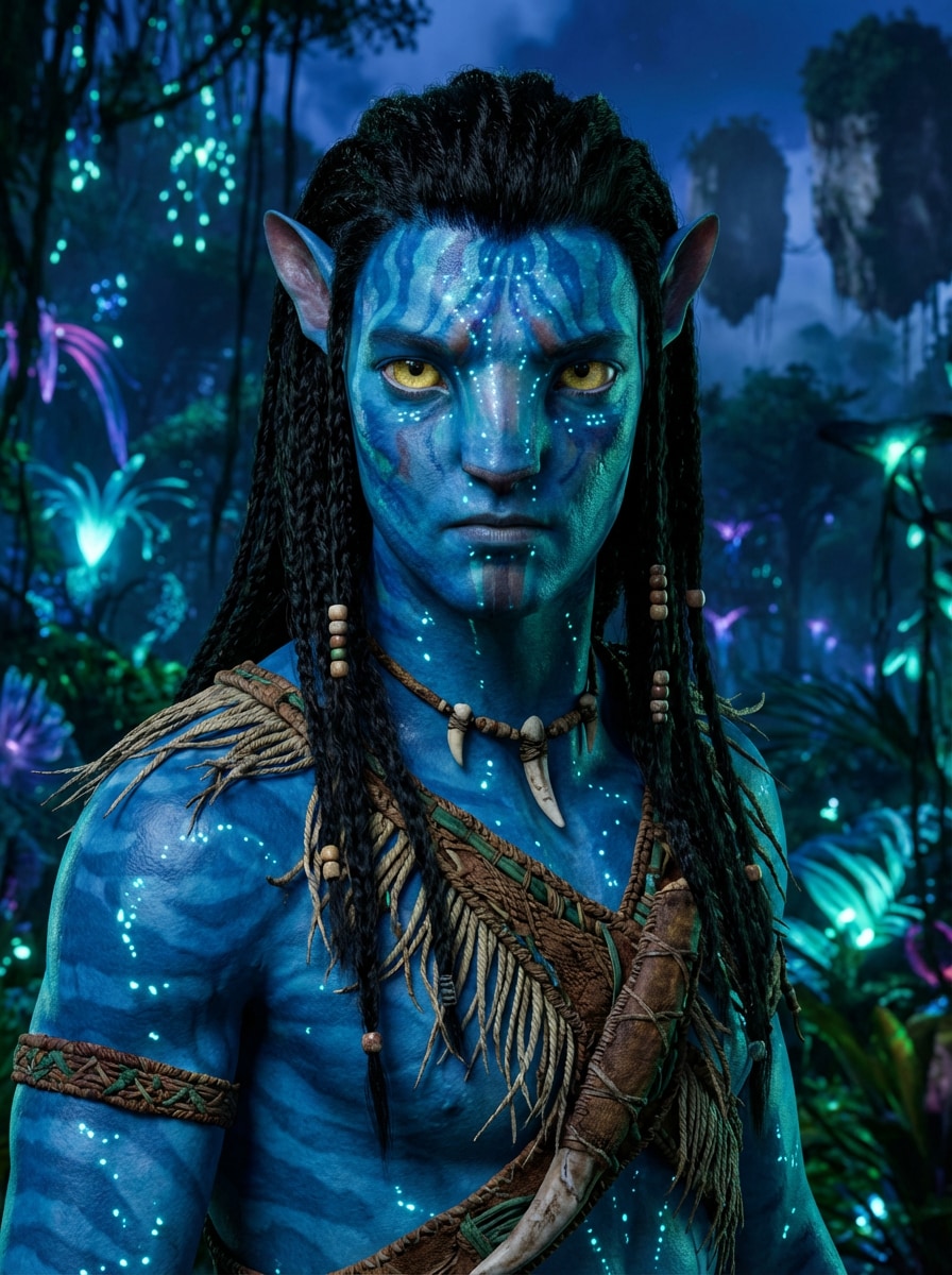 Avatar Na'vi Blue Warrior