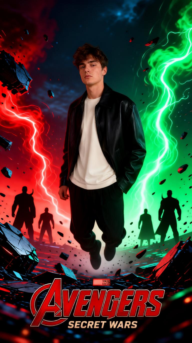 Secret Wars teaser poster prompt