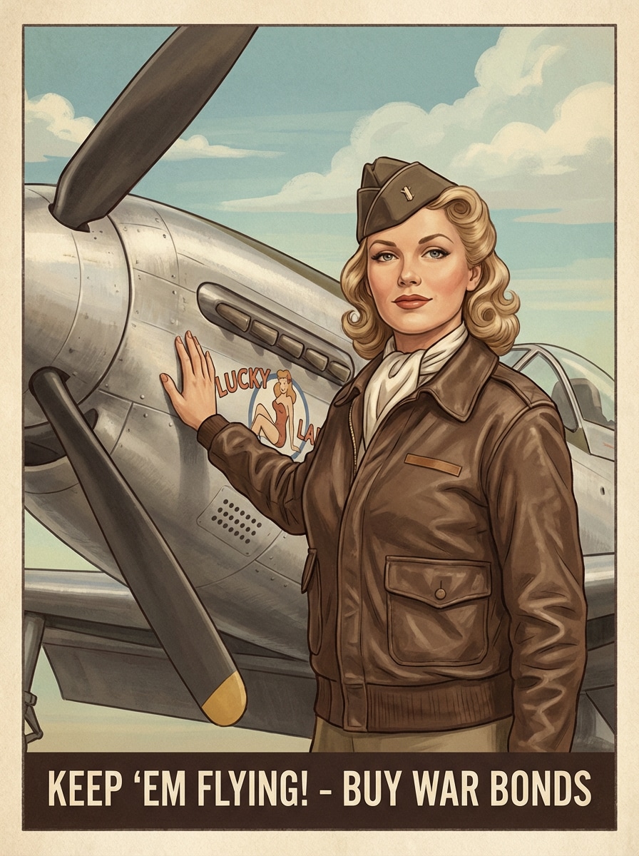 Aviator nose art muse