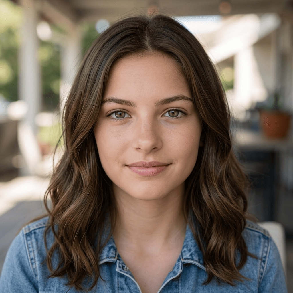 AI teenage girl result based on couple selfie
