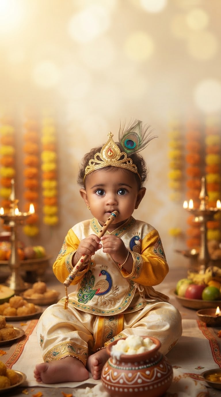Instagram Story Janmashtami Photo Editing Prompt