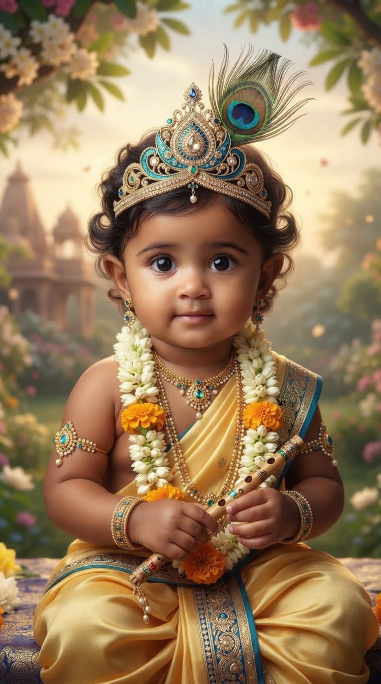 Little Krishna AI Photo Prompt