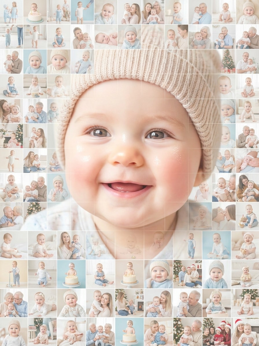 Baby Milestone Mosaic