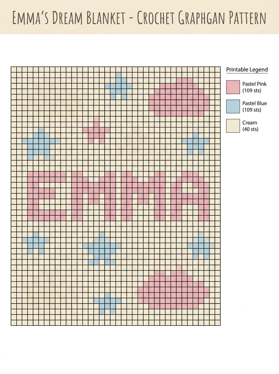 Baby Name Blanket Chart