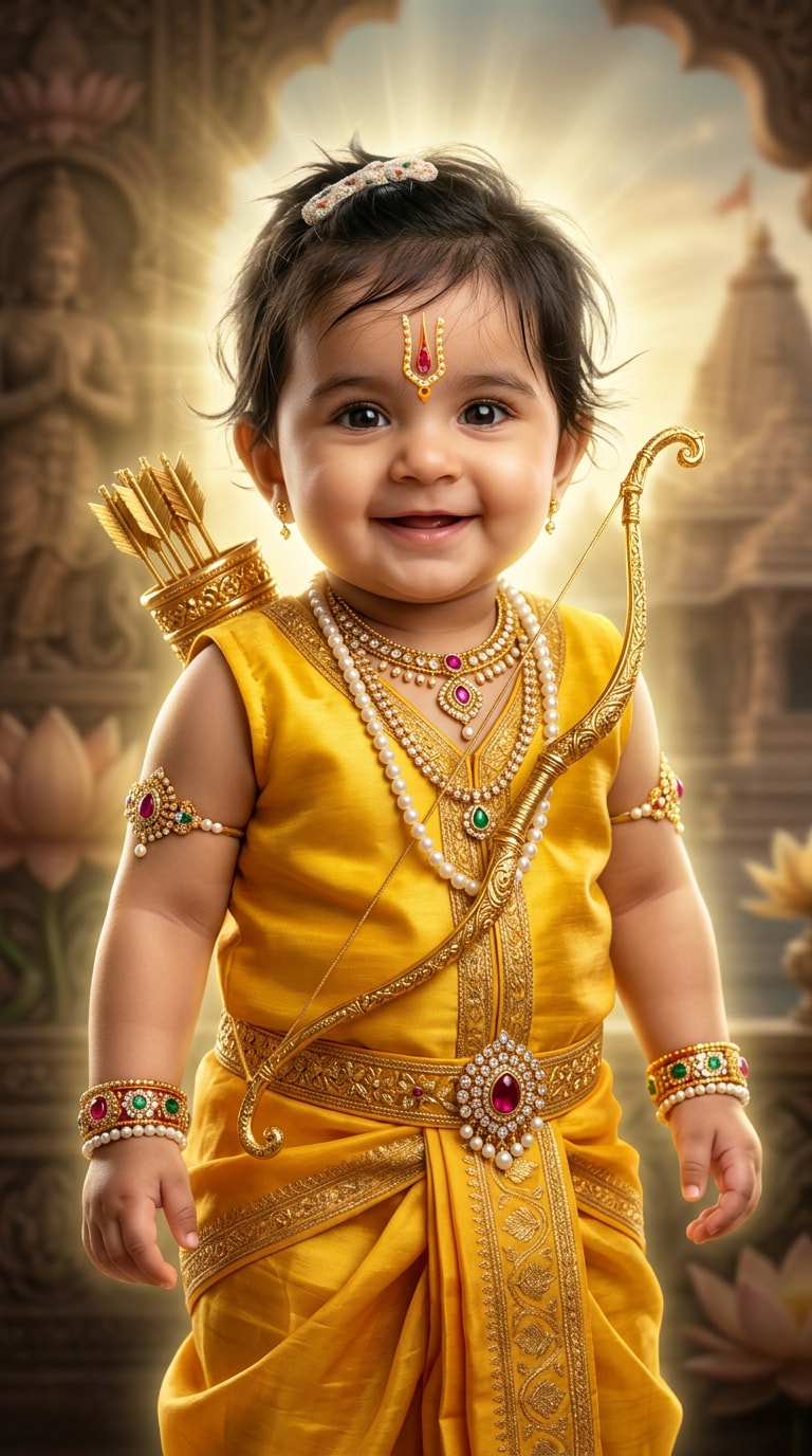 HDR Baby Ram Navami Prompt