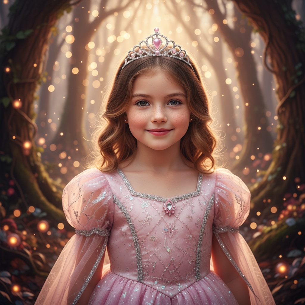 Fairytale Princess in Enchanted Forest