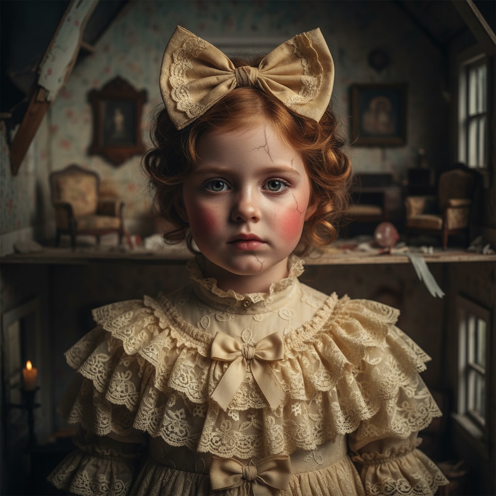 Halloween Porcelain Doll
