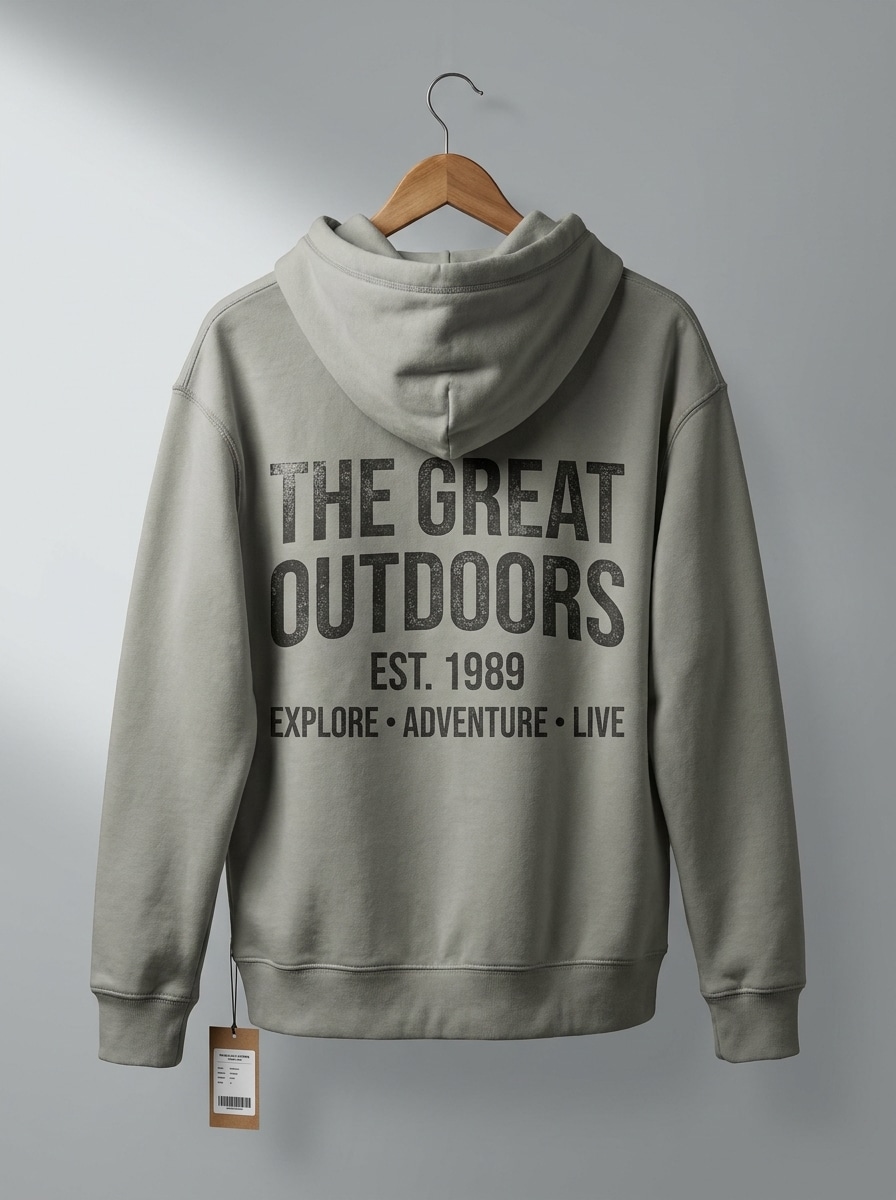 Back Print Hoodie Mockup