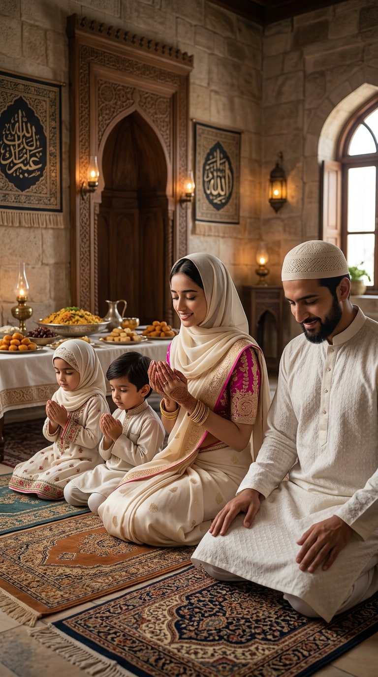 Family Prayer Before Feast