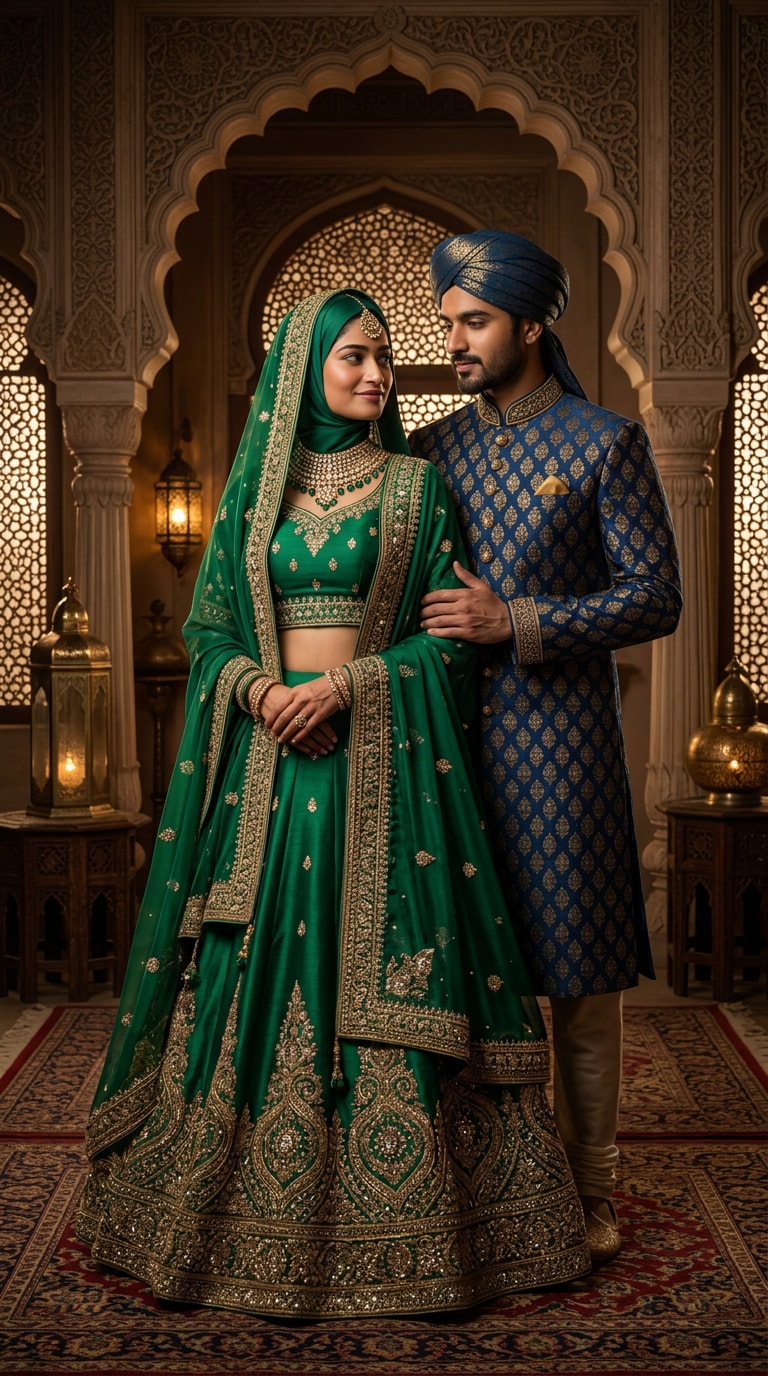 Muslim Family Eid AI Portrait