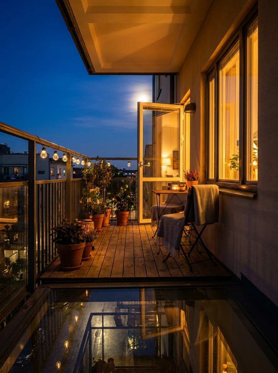 Balcony Night Scene