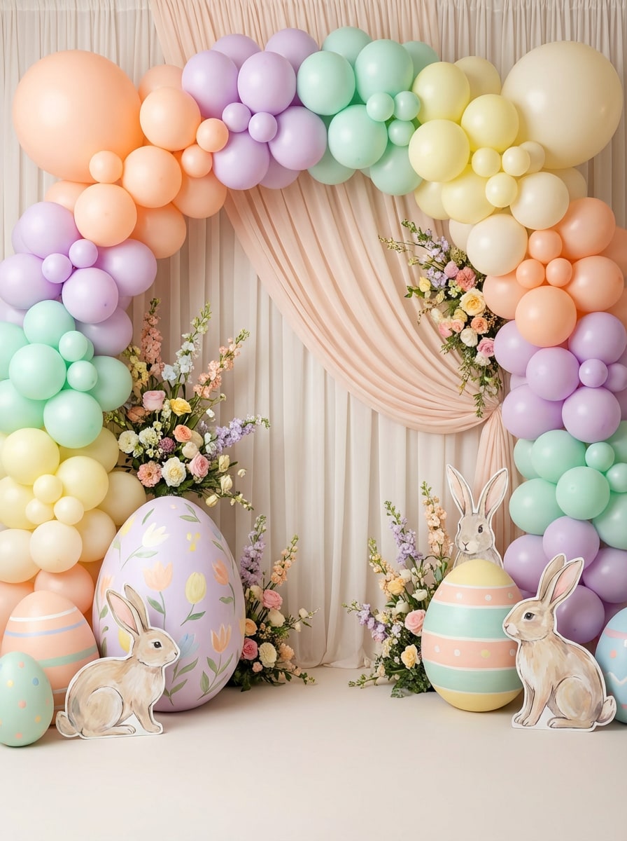 Easter photo booth background