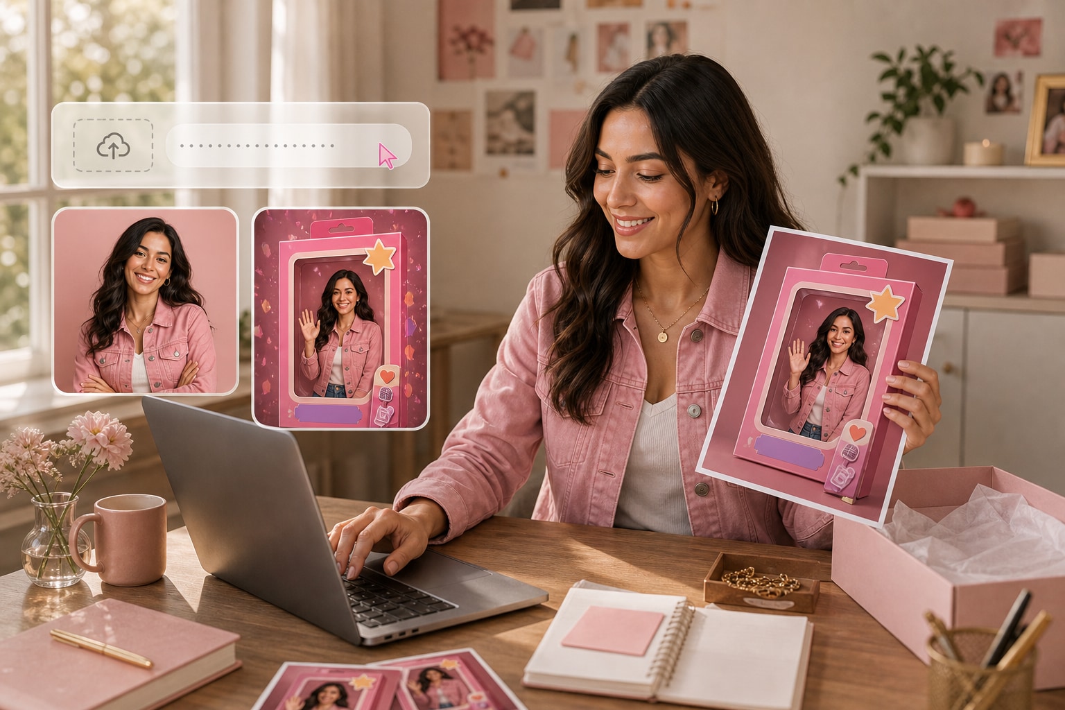 Barbie-style selfie video workflow