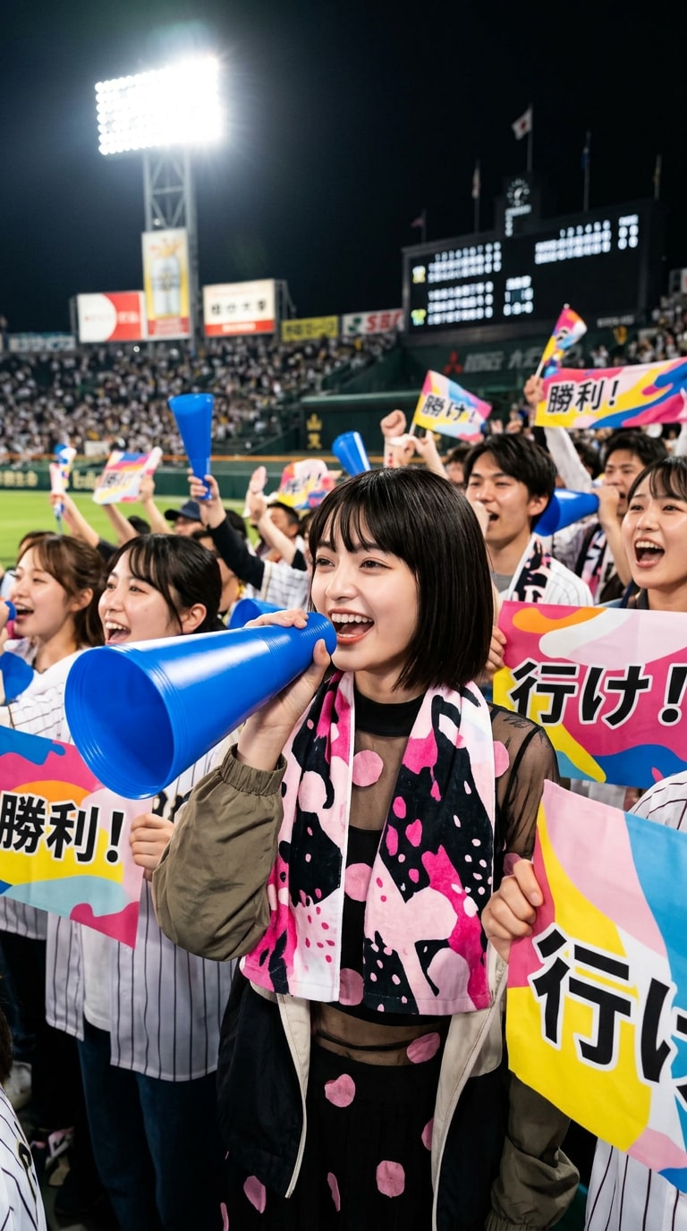 Baseball Cheering AI Image Prompt Without Logo
