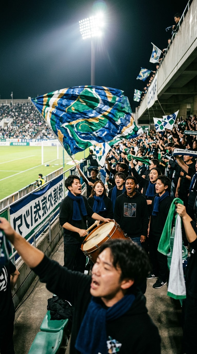Night Stadium Cheering AI Image Prompt