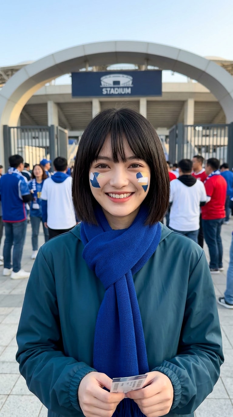 Generic Soccer Supporter Portrait AI Prompt