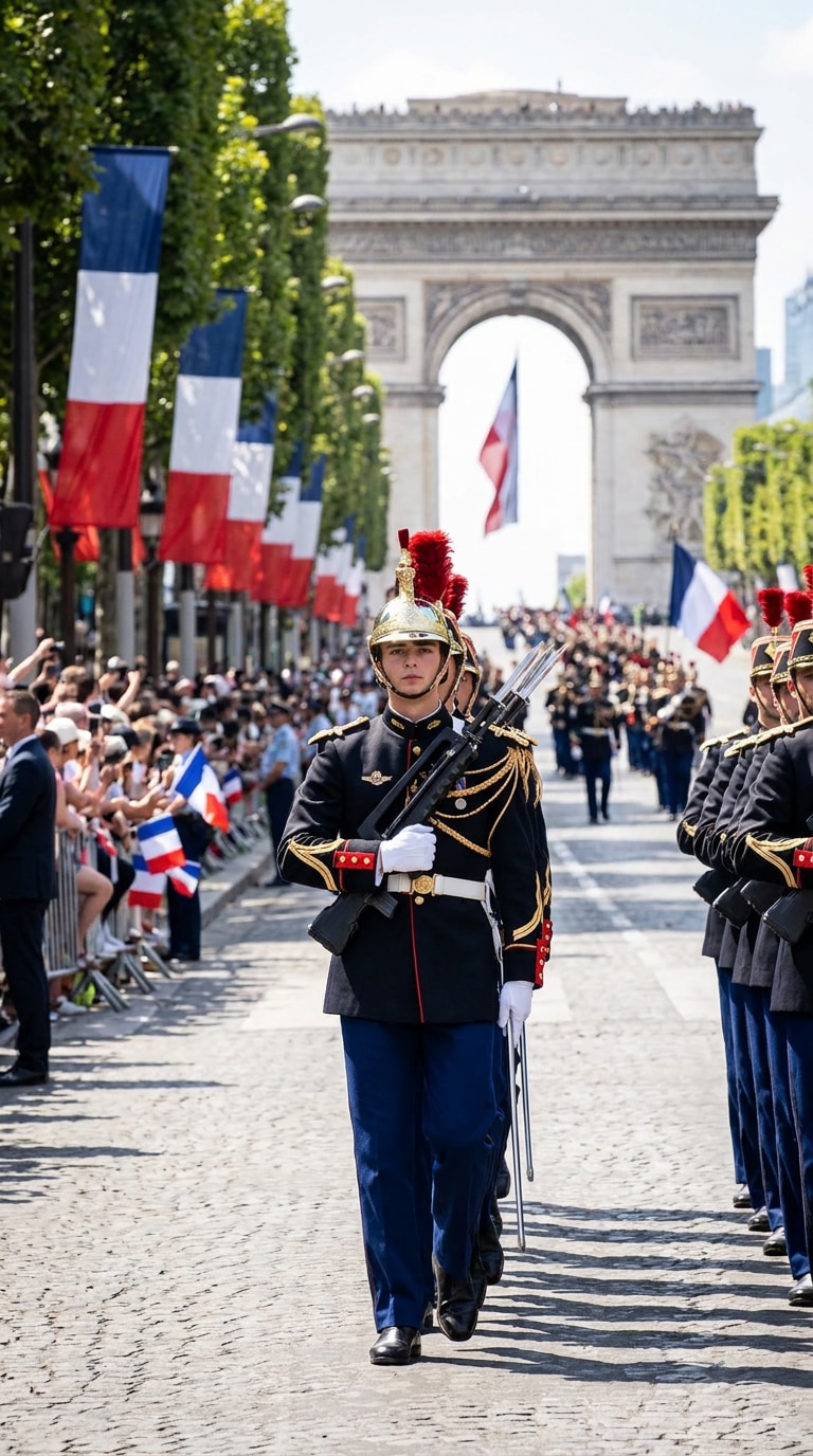Champs Elysees parade prompt