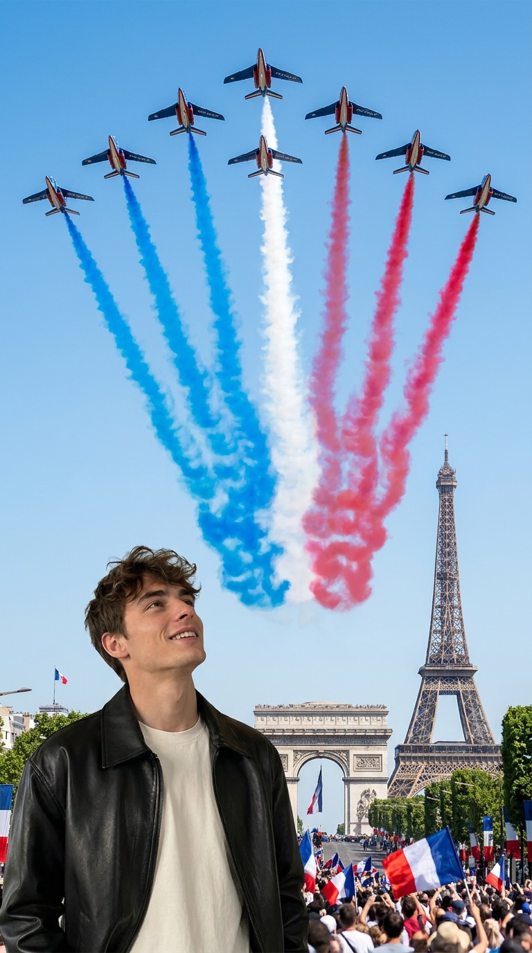 Patrouille de France flyover prompt