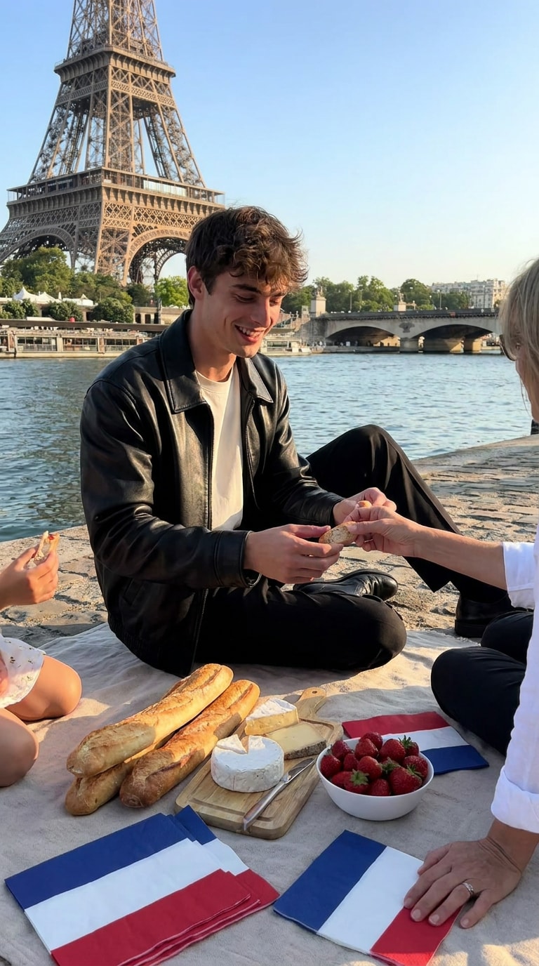 Bastille Day social post prompt example